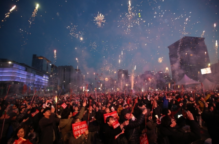 Korea celebrates Park's ouster