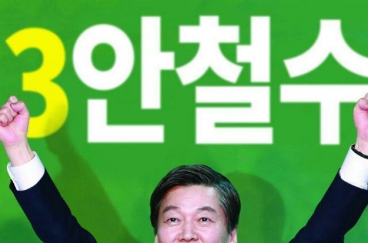 Twitter users react to Ahn’s presidential campaign poster
