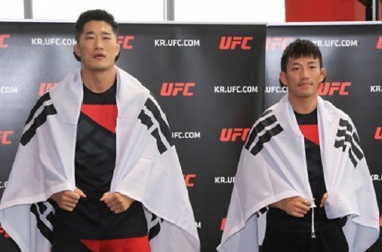 Two Korean fighters vow to win at UFC Singapore event