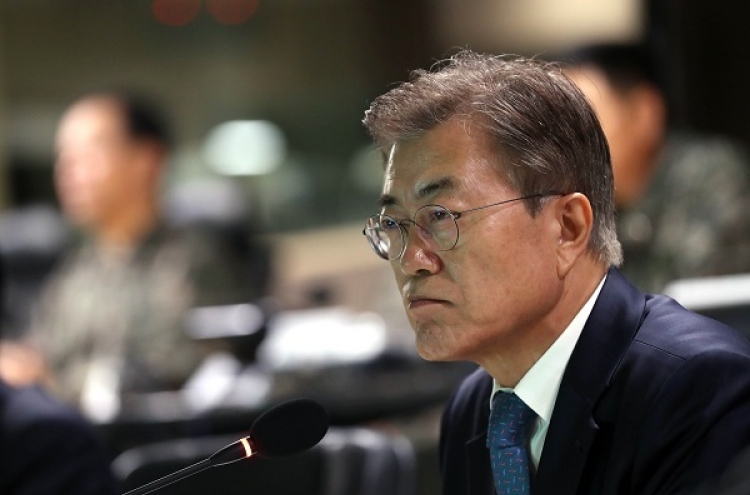 Moon calls N. Korean missile launch serious threat to peace
