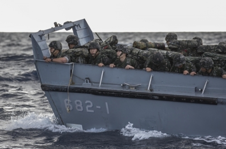 S. Korean Marines hold exercises for eastern island defense