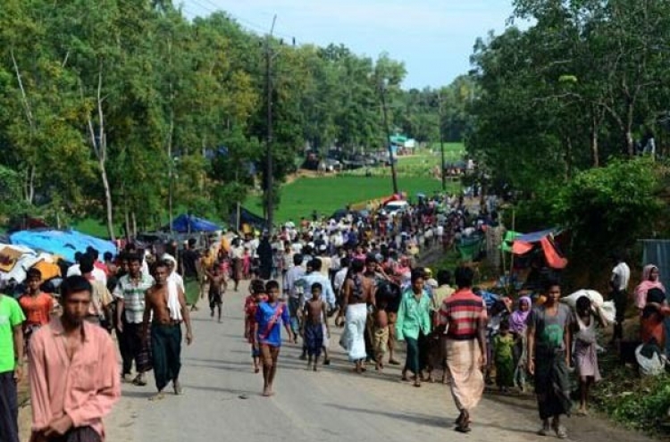 Russia detains dozens at protest supporting Rohingya