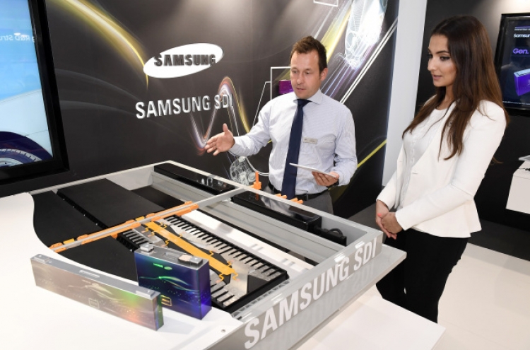Samsung SDI showcases EV batteries at Frankfurt Motor Show 2017