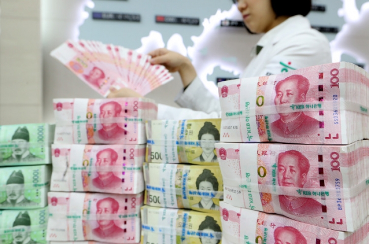 Korea, China renew currency swap deal worth W64tr