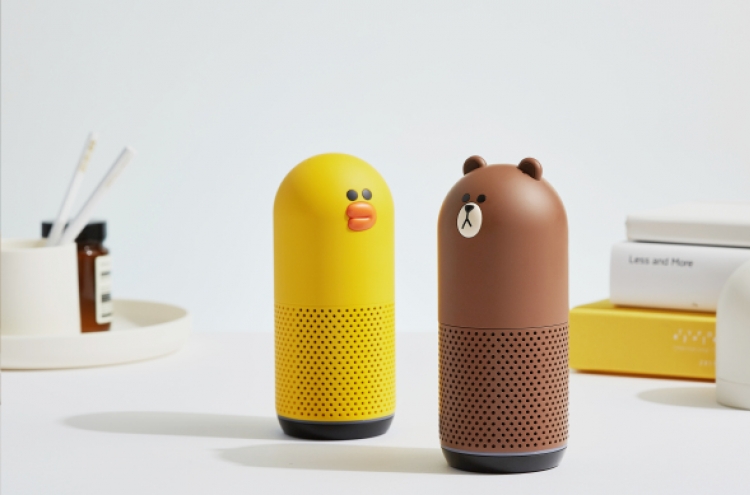 Naver unveils new AI speakers with character designs