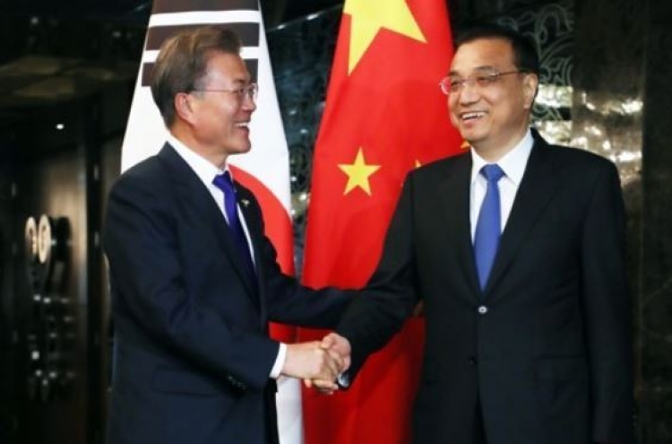 Leaders of Korea, China note 'bright' future for Seoul-Beijing ties