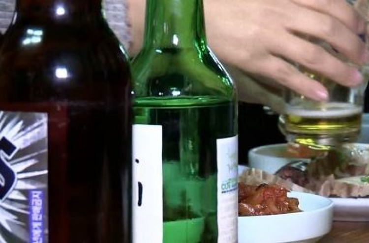 Average Korean consumes 9 liters of alcohol a year