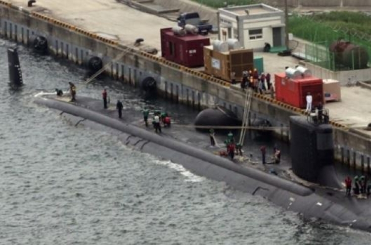 US nuclear sub in Korea for routine deployment