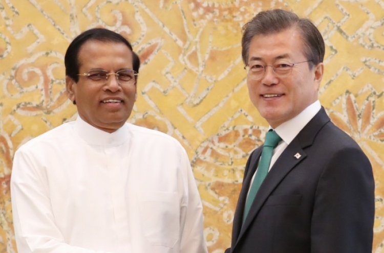 Leaders of Korea, Sri Lanka agree to bolster ties