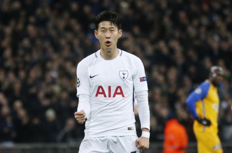 Tottenham’s Son Heung-min named top S. Korean male footballer of 2017