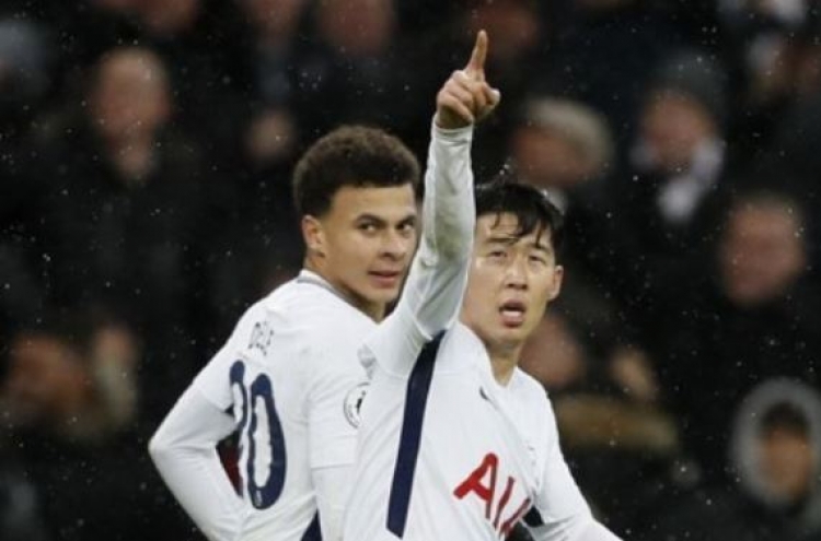 Son Heung-min scores 1st goal of 2018, reaches double figures for season