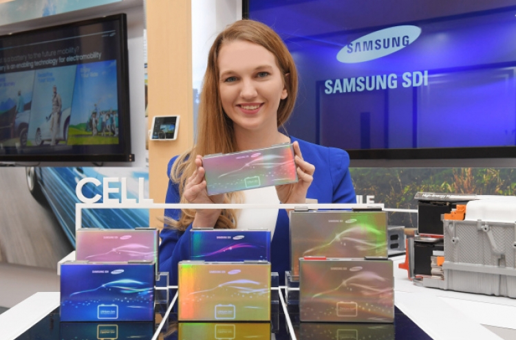 Samsung SDI showcases latest EV batteries at NAIAS 2018
