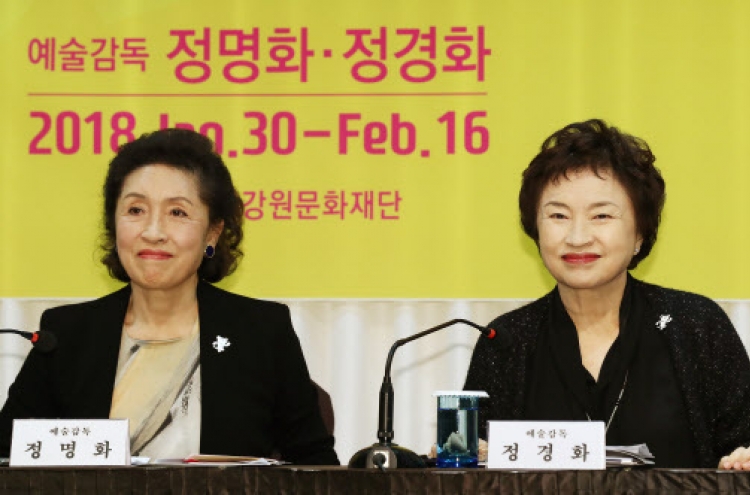 Sisters Chung Kyung-wha and Myung-wha to leave PyeongChang Music Fest after the Olympics