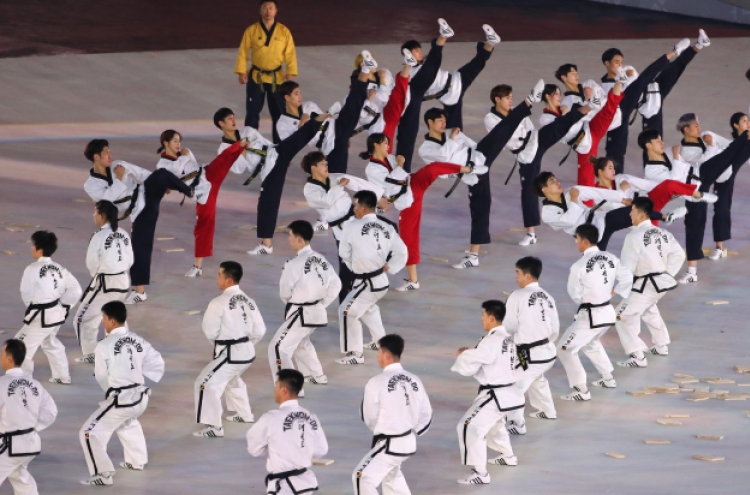 Two Koreas showcase joint taekwondo performance ahead of opening ceremony