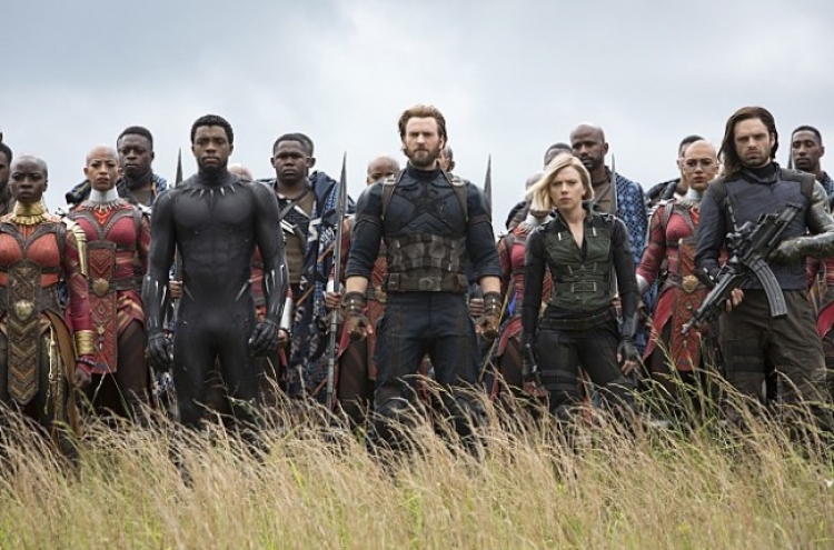 'Avengers 3' tops 10 mln admissions in S. Korea