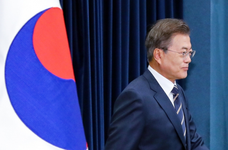 Moon reiterates NK leader has ‘firm will’ for denuclearization