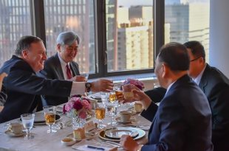 Pompeo, N. Korean official meet in New York, prepare for summit