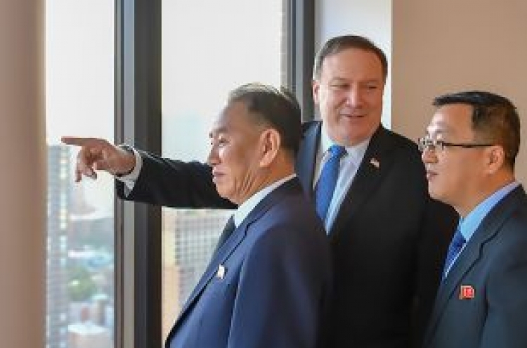 Pompeo meets top NK nuclear negotiator in NY