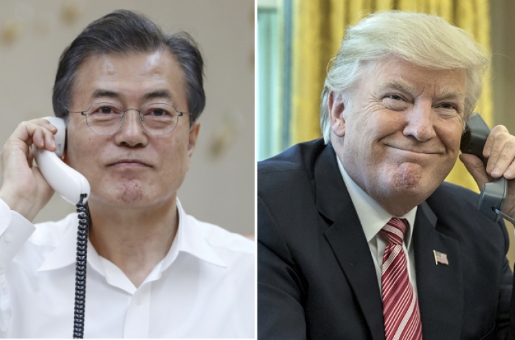 [US-NK Summit] Moon says US-N. Korea summit lays groundwork for world peace