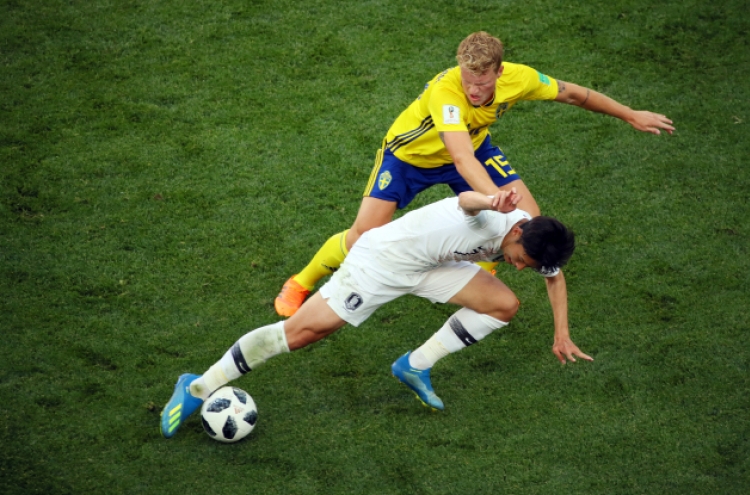 [World Cup] S. Korea fall to Sweden 1-0 in Group F showdown