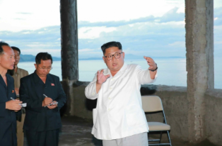 N. Korean leader tours construction sites, chides officials for incompetence