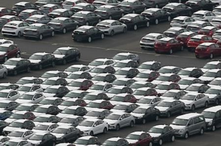 S. Korea's auto exports fall 6.8% in first 7 months of 2018
