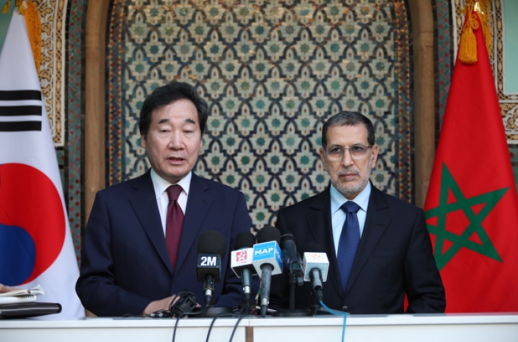PMs of Korea, Morocco hold third talks of year to discuss closer cooperation