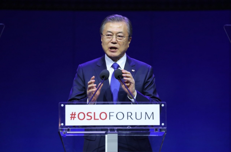 Moon vows unswerving people-oriented peace efforts