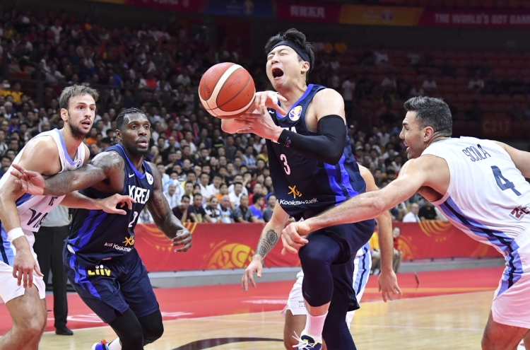 S. Korea routed by Argentina to open FIBA Basketball World Cup