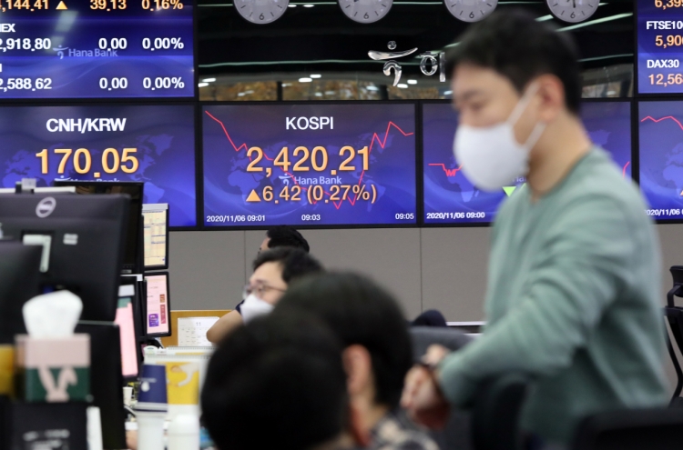 Seoul stocks open higher on another Wall Street rally