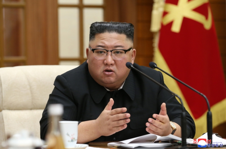 NK’s Kim condemns economic policies at Politburo meeting