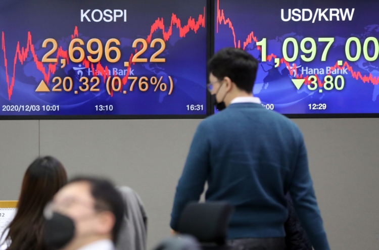 Seoul stocks finish record-high again on chip, auto gains; Korean won soars