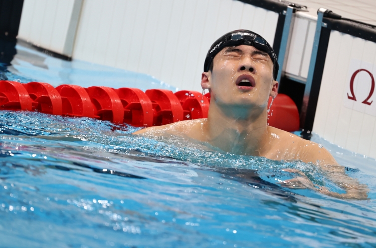 [Tokyo Olympics] Young swimmer surprised with own fast start, upset with poor finish
