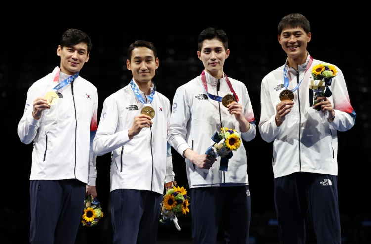 [Tokyo Olympics] Gold medal just the beginning for S. Korean sabre fencing