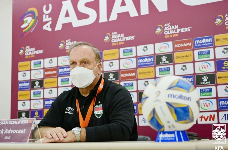 Iraq coach praises S. Korean football's growth, vows tough fight in World Cup qualifier