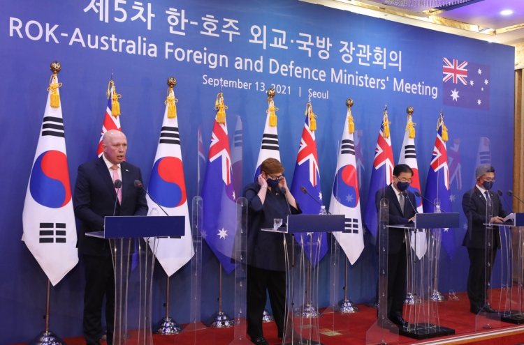 S. Korea, Australia reaffirm commitment to Indo-Pacific stability