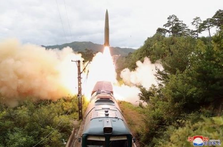 N. Korea confirms missile launches from train