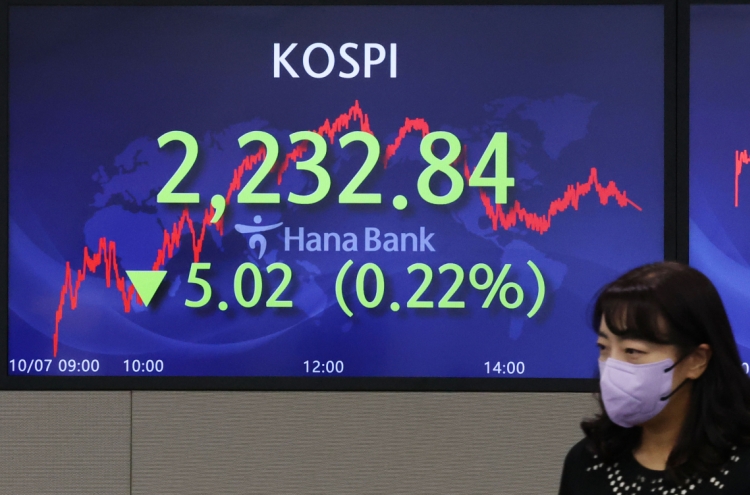 Seoul shares end 3-day winning streak on rate hike woes