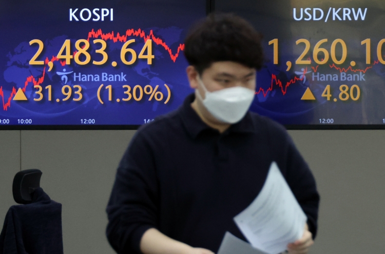 Seoul shares end higher on foreign buying after Powell comments