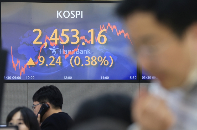 Seoul shares up for third day as bank fears fade
