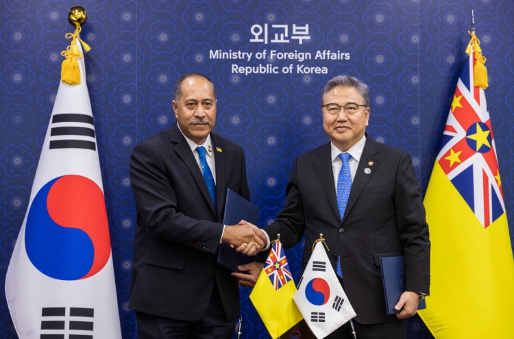 S. Korea establishes diplomatic ties with Pacific island nation of Niue