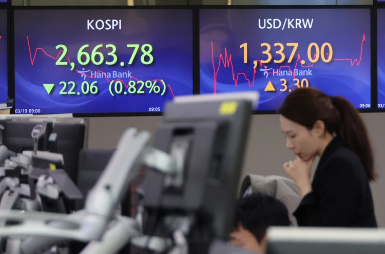 Seoul shares open lower ahead of FOMC meeting