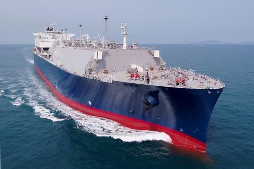 A liquefied natural gas carrier built by Samsung Heavy Industries Co. (Yonhap)