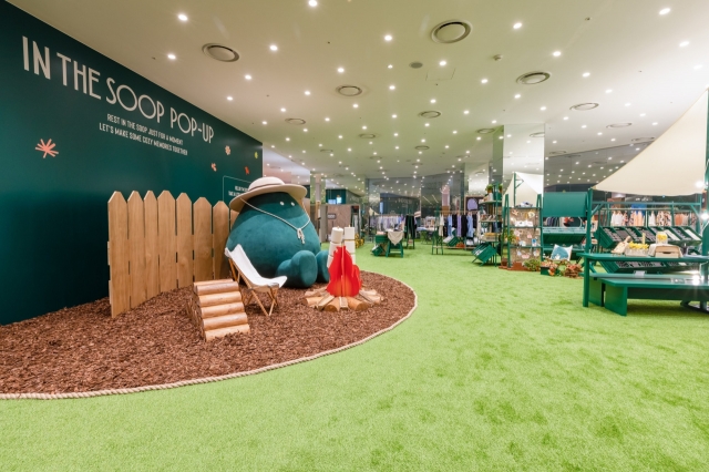 A main view of BTS’ “In the SOOP” pop-up store. (Hybe)