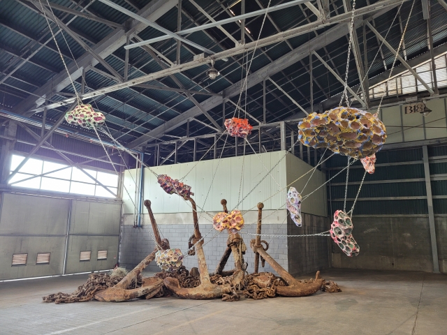 An installation view of 