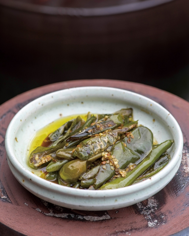 Braised green chili pepper (Cultural Corps of Korean Buddhism)