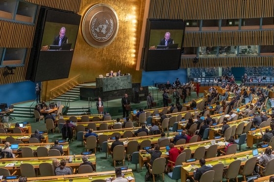 United Nations Human Rights Council session held in New York. (Yonhap)