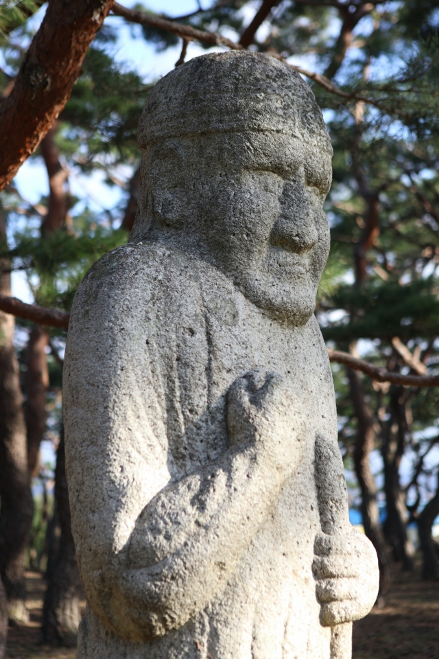 A Sogdian warrior statue guards the royal tomb of King Heungdeok, the 42nd king of Silla, in GyeongjuPhoto © Hyungwon Kang