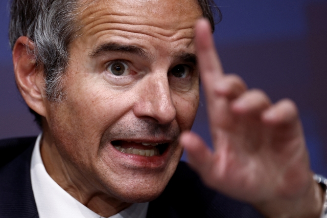 Rafael Mariano Grossi, director general of the International Atomic Energy Agency, speaks during the Mediterranean Dialogues conference in Rome, Italy on December 2, 2022. (Reuters-Yonhap)