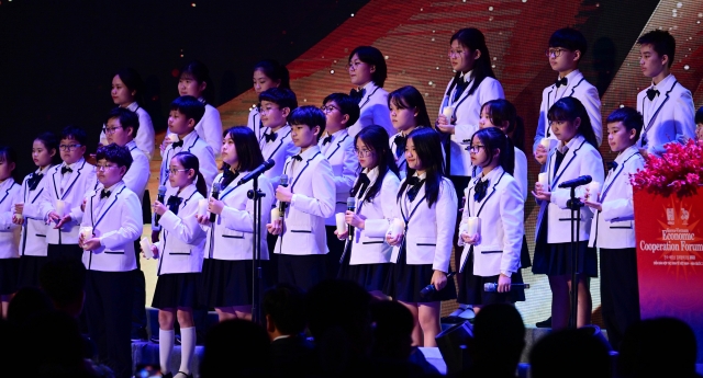 Korean-Vietnamese children's choir (Park Hae-mook/The Korea Herald)